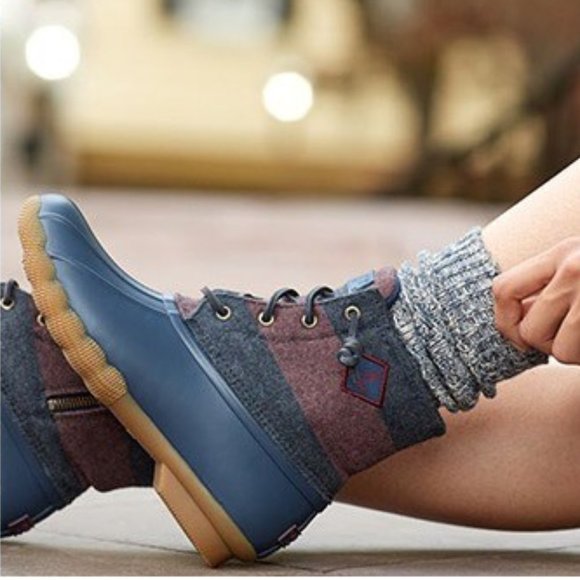 Sperry Women's Saltwater Varsity Stripe Booties - Picture 2 of 10